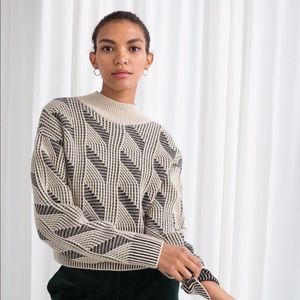 & other stories contrast sweater- small